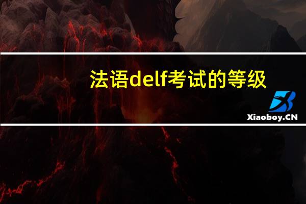 法语delf考试的等级