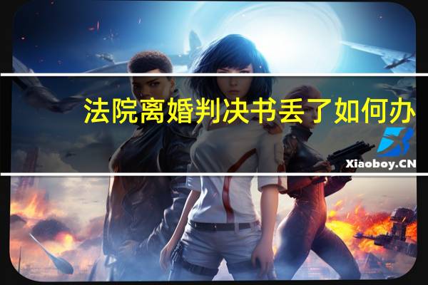 法院离婚判决书丢了如何办