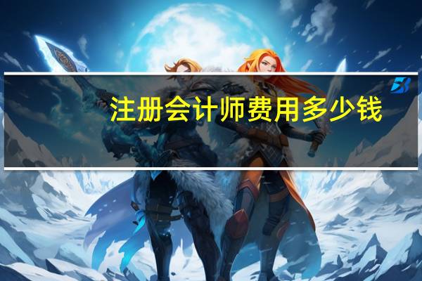 注册会计师费用多少钱