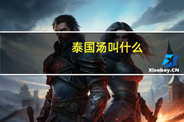 泰国汤叫什么