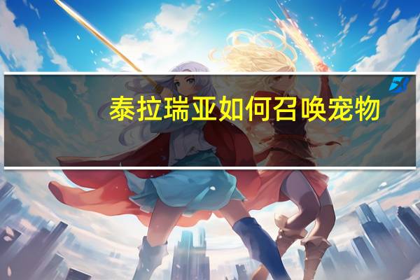 泰拉瑞亚如何召唤宠物