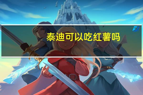 泰迪可以吃红薯吗