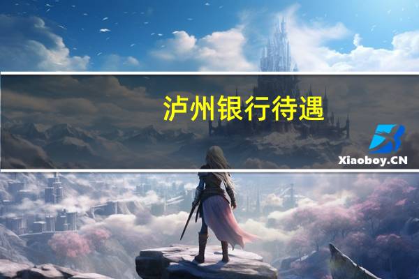 泸州银行待遇