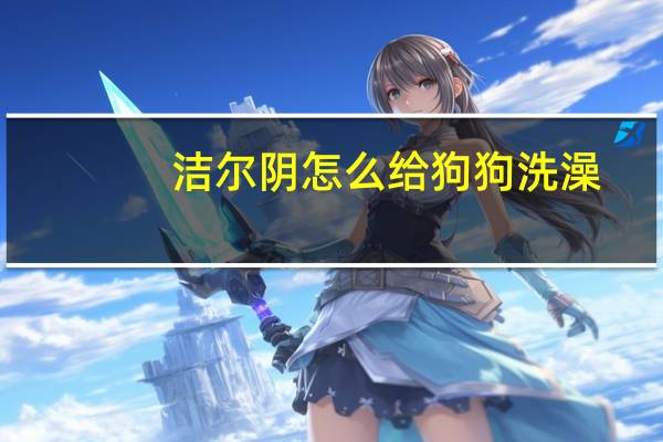 洁尔阴怎么给狗狗洗澡