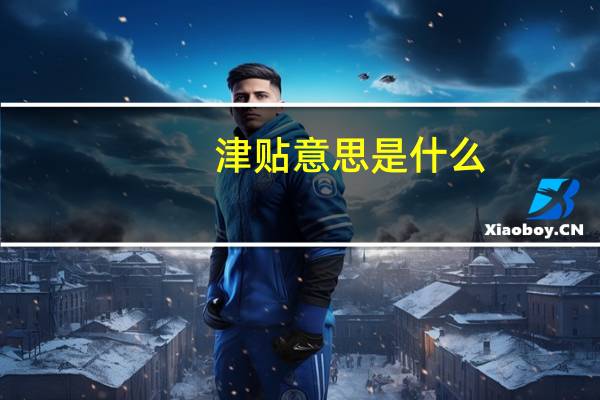 津贴意思是什么