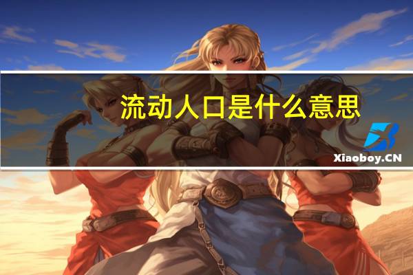 流动人口是什么意思