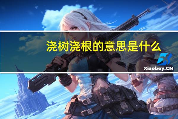 浇树浇根的意思是什么
