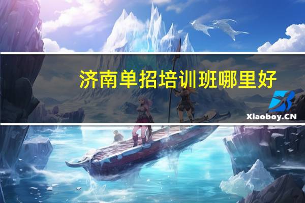 济南单招培训班哪里好