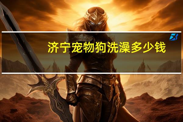 济宁宠物狗洗澡多少钱