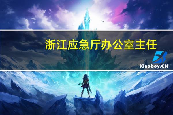 浙江应急厅办公室主任