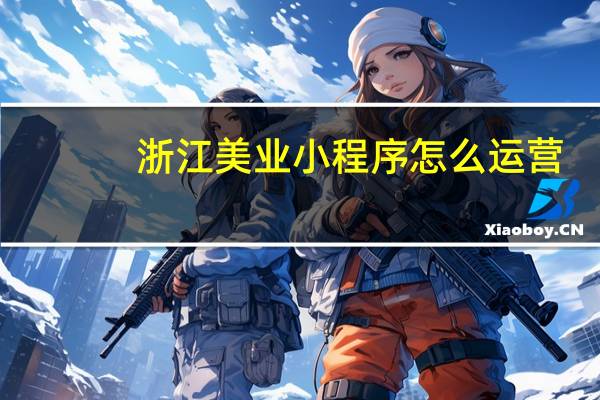 浙江美业小程序怎么运营
