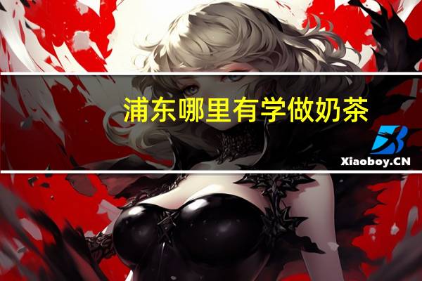 浦东哪里有学做奶茶