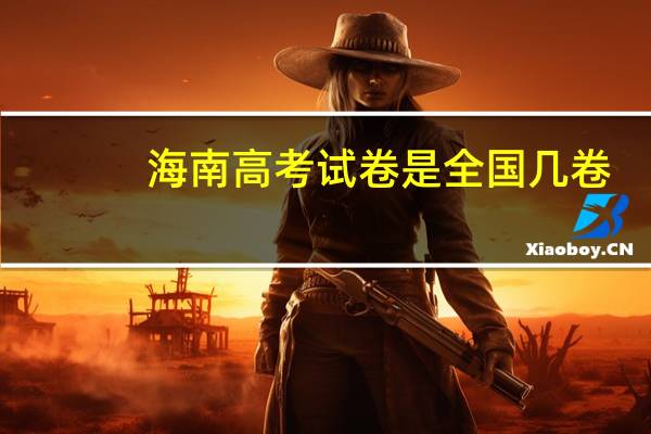 海南高考试卷是全国几卷