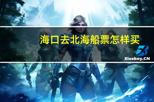海口去北海船票怎样买