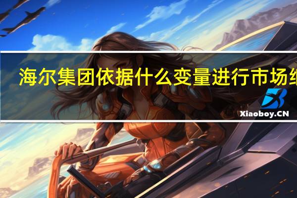海尔集团依据什么变量进行市场细分