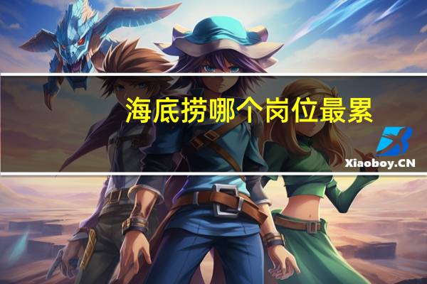 海底捞哪个岗位最累