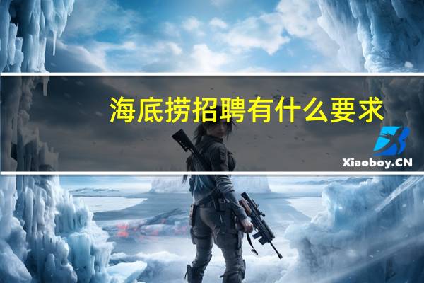 海底捞招聘有什么要求