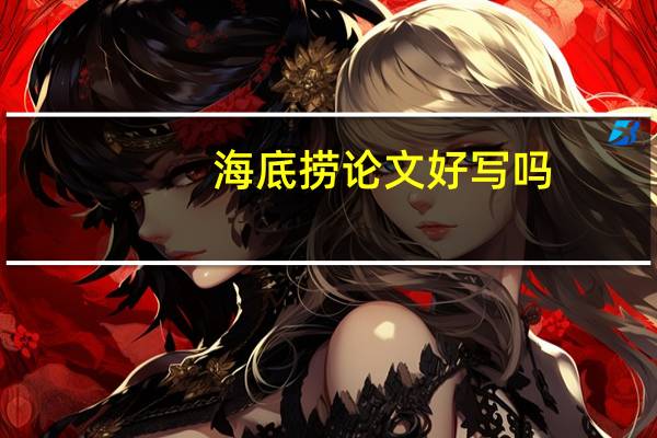 海底捞论文好写吗