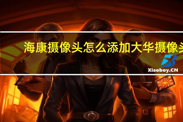海康摄像头怎么添加大华摄像头