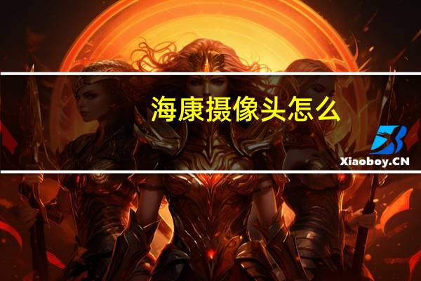 海康摄像头怎么