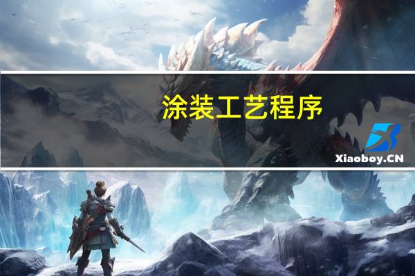 涂装工艺程序