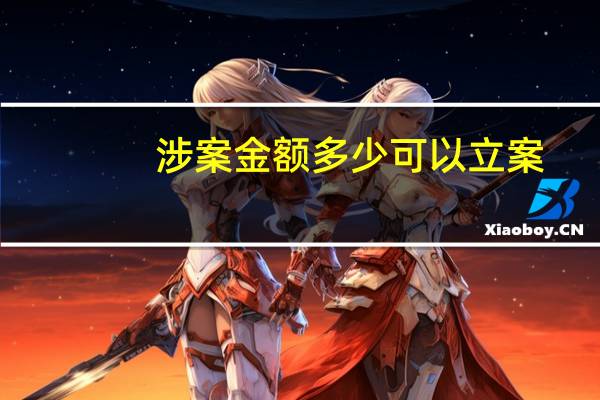 涉案金额多少可以立案