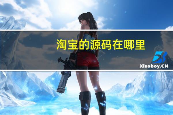 淘宝的源码在哪里