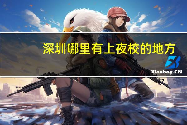 深圳哪里有上夜校的地方