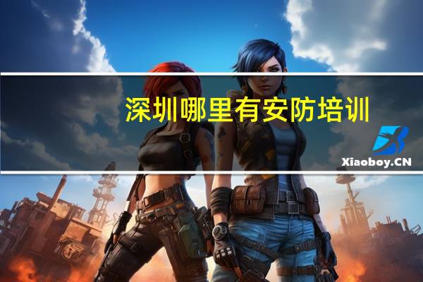深圳哪里有安防培训