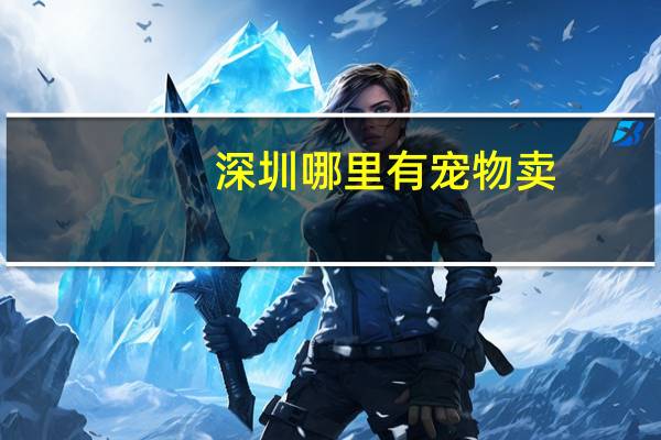 深圳哪里有宠物卖