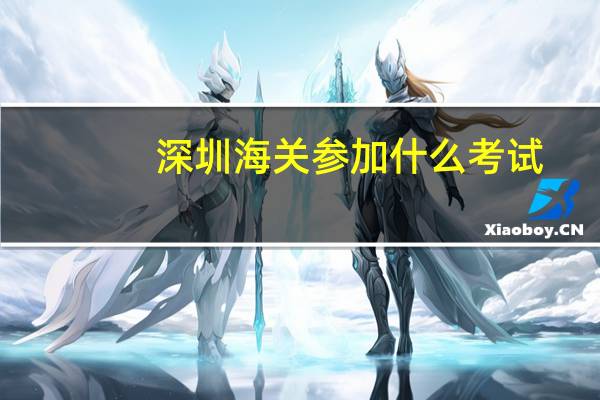 深圳海关参加什么考试