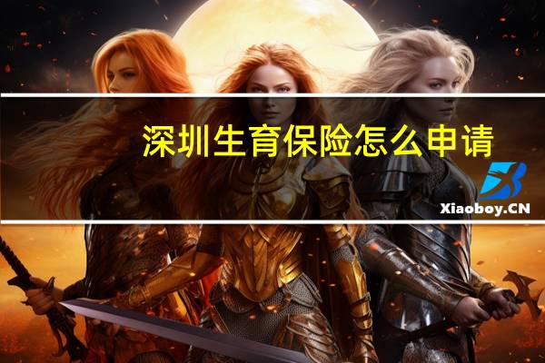 深圳生育保险怎么申请