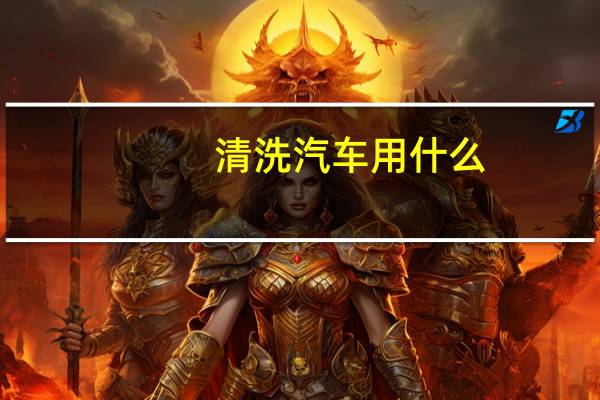 清洗汽车用什么