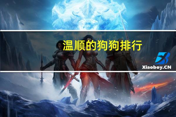 温顺的狗狗排行