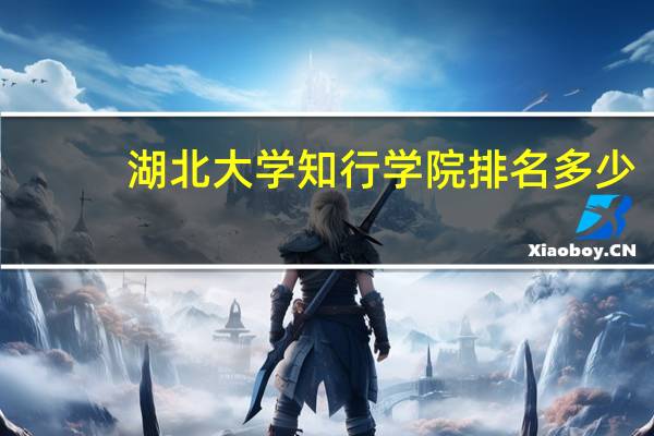 湖北大学知行学院排名多少