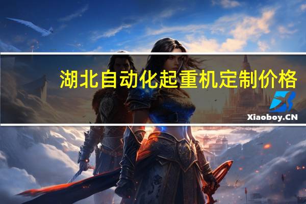 湖北自动化起重机定制价格