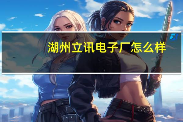 湖州立讯电子厂怎么样