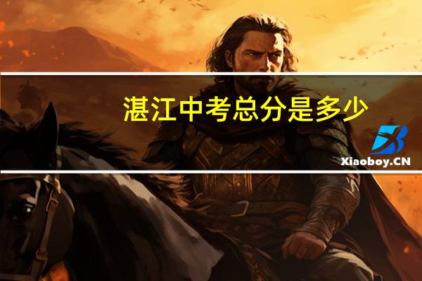 湛江中考总分是多少
