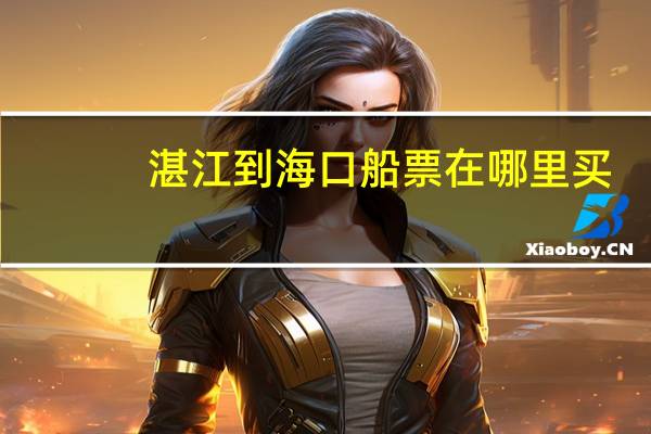 湛江到海口船票在哪里买