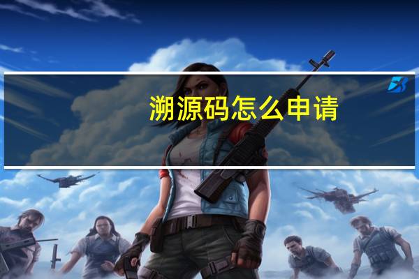 溯源码怎么申请