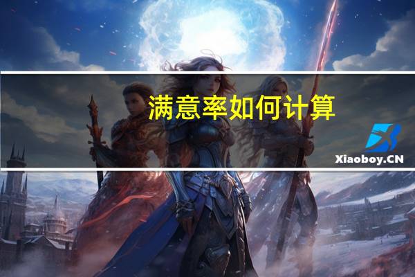 满意率如何计算