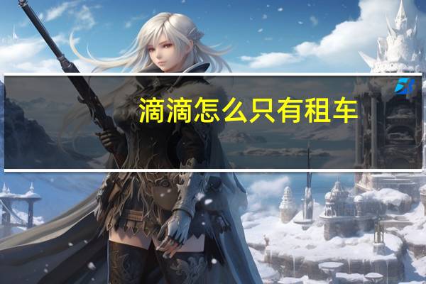 滴滴怎么只有租车