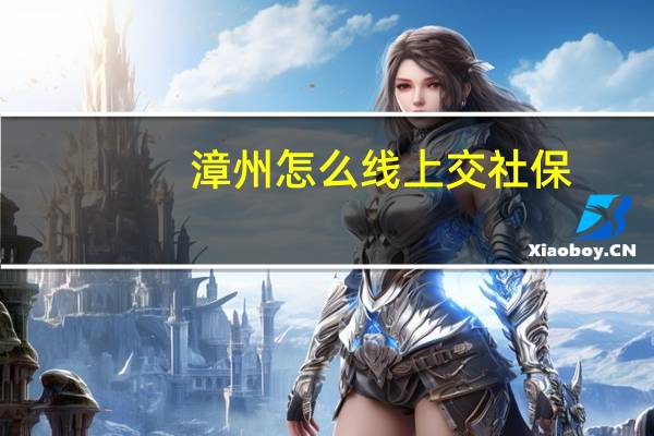 漳州怎么线上交社保