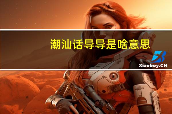 潮汕话导导是啥意思