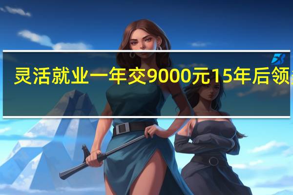 灵活就业一年交9000元15年后领多少