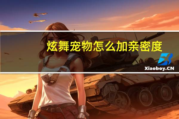 炫舞宠物怎么加亲密度