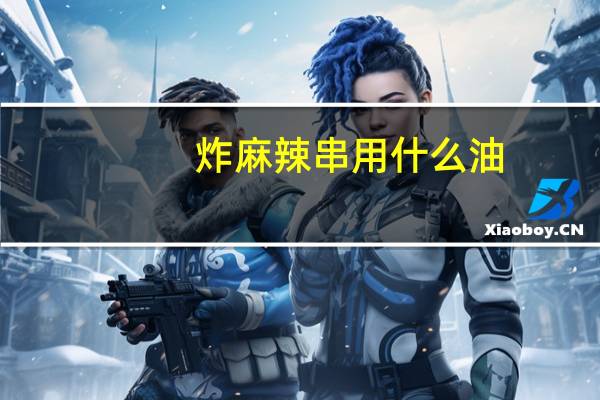 炸麻辣串用什么油
