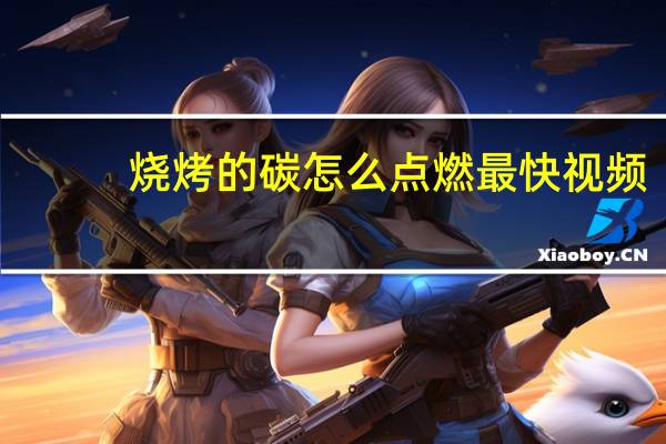 烧烤的碳怎么点燃最快视频