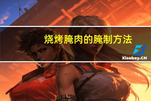 烧烤腌肉的腌制方法