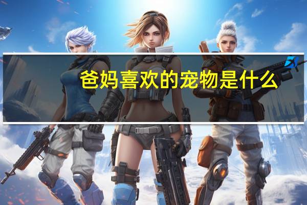 爸妈喜欢的宠物是什么